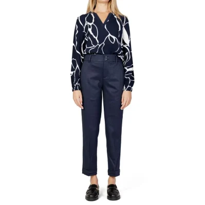 Blue Viscose Pant