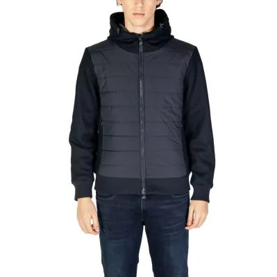 Blue Polyester Jackets & Coat