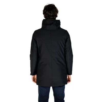Black Nylon Jackets & Coat