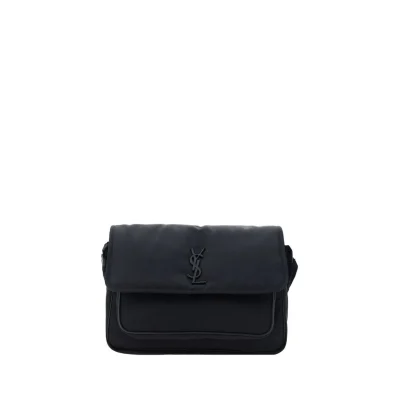 Black Polyamide Shoulder Bag