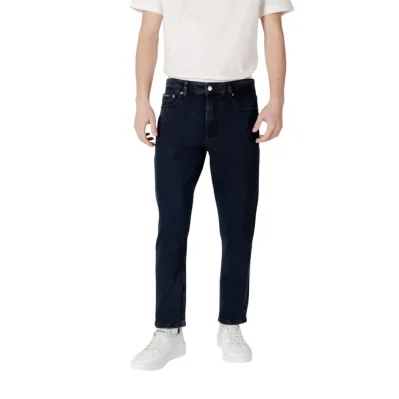 Blue Cotton Relaxed Fit Jean