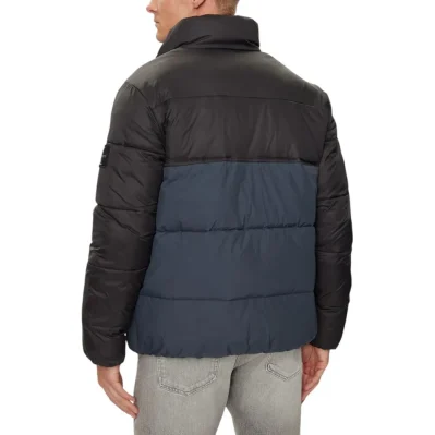 Blue Recycled Polyamide Jackets & Coat