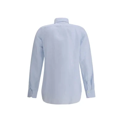Light Blue Linen Dress Shirt