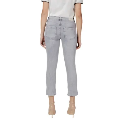 Gray Cotton Slim Fit Jean