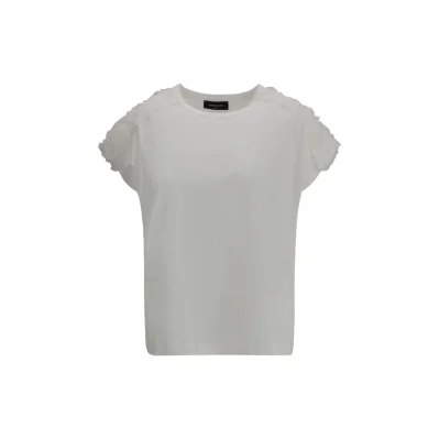 T-Shirt with tulle appliqués