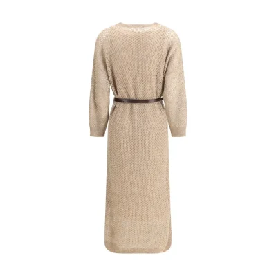 Perforated long Dress