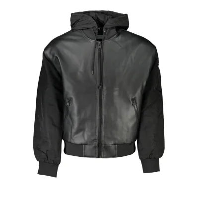 Black Polyethylene Men Jacket