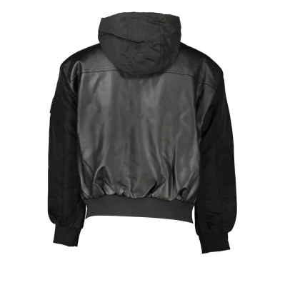Black Polyethylene Men Jacket