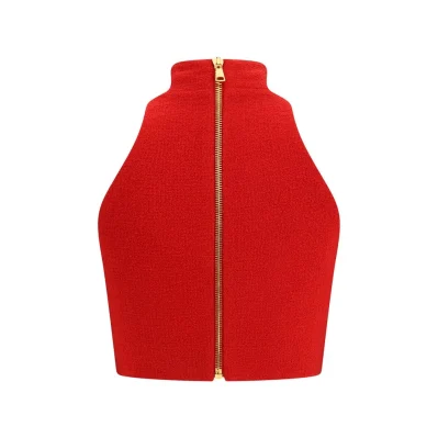 Bouclé wool crop Top