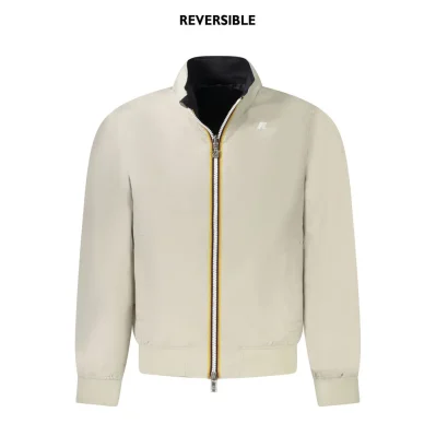 Beige Nylon Men Jacket