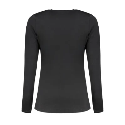 Black Cotton Women T-Shirt