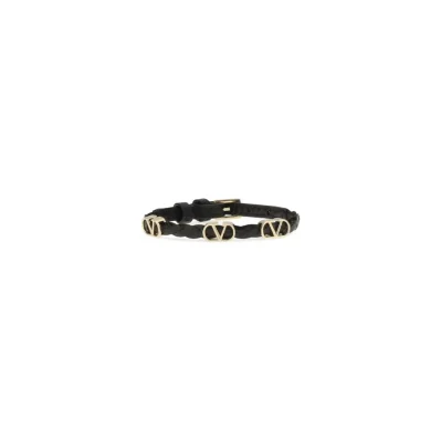 Leather VLogo Bracelet
