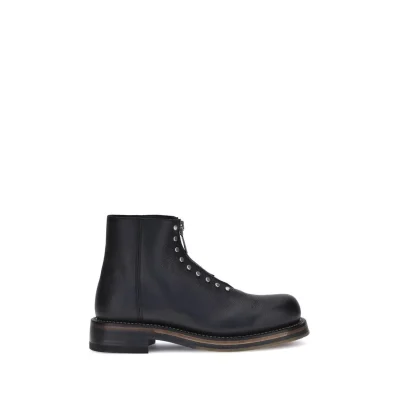 Studded leather Ankle Boots