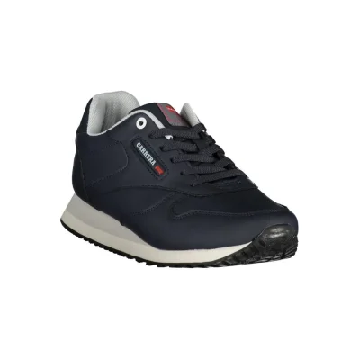Blue Polyester Sneaker