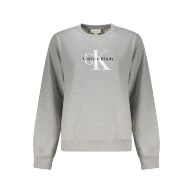 Gray Cotton Women Sweater
