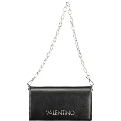 Black Polyethylene Women Handbag