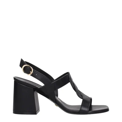 Black Leather Platforms