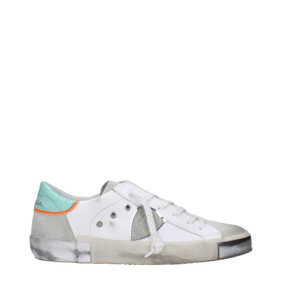 White Leather Low Tops
