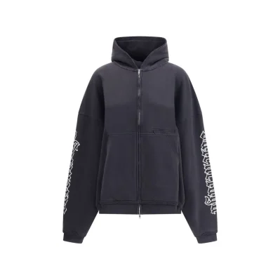 Blackletter script motif Hoodie