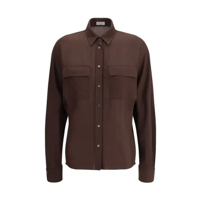Embellished collar Shirt