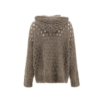 Perforated wool Cardigan