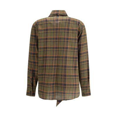 Cassandre check lavallière Shirt