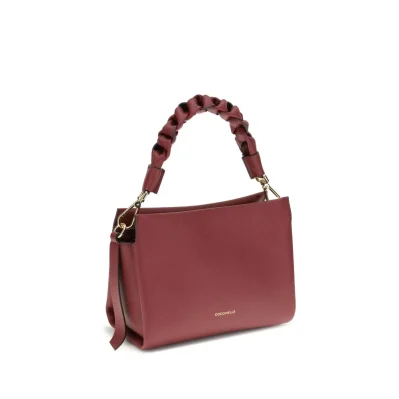 Bordeaux Calf Leather Bos Taurus Shoulder Bag