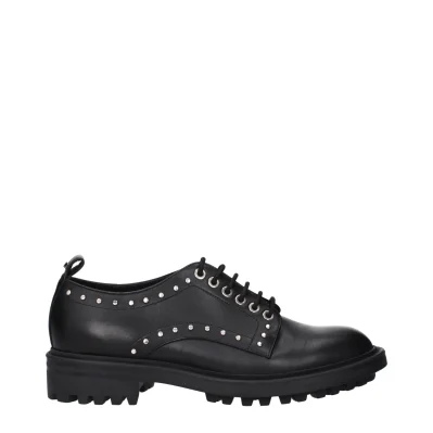 Black Leather Oxfords And Derbies