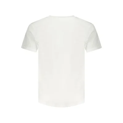 White Cotton Men T-Shirt