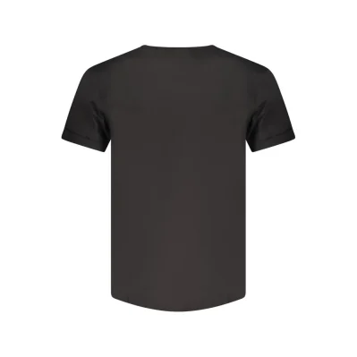 Black Cotton Men T-Shirt