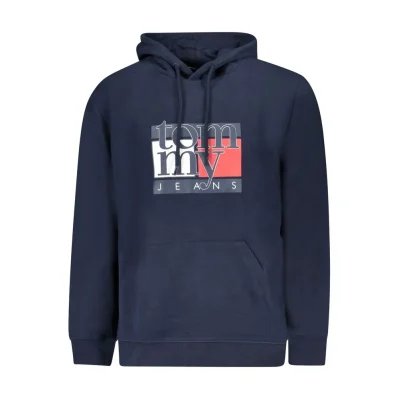 Blue Cotton Men Sweater