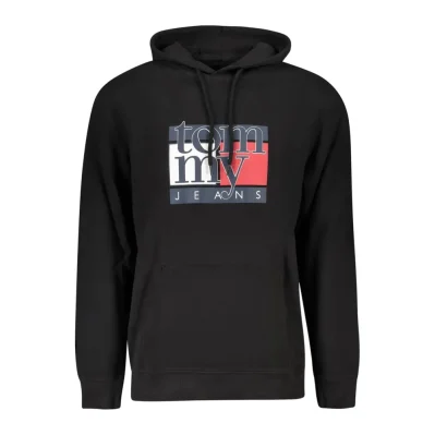 Black Cotton Men Sweater