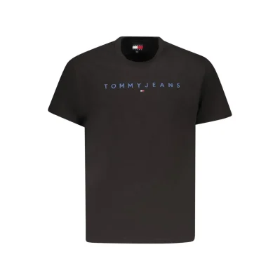 Black Cotton Men T-Shirt