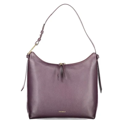 Purple Leather Women Handbag