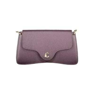 Purple Leather Women Handbag