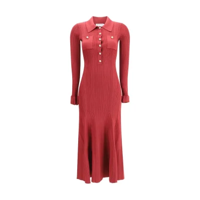 Ribbed knit midi Dress