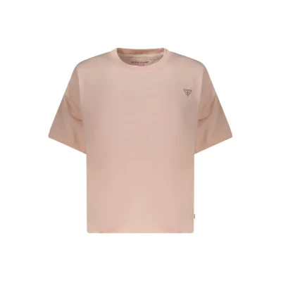 Pink Cotton Women T-Shirt