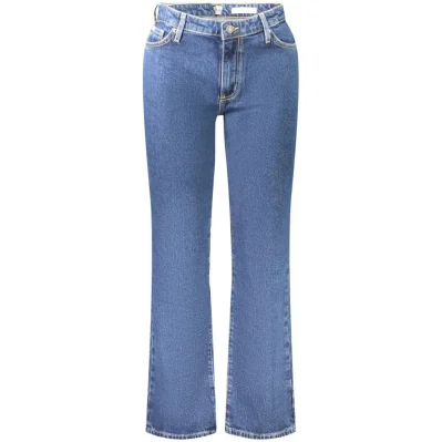 Blue Cotton Women's Straight Jean