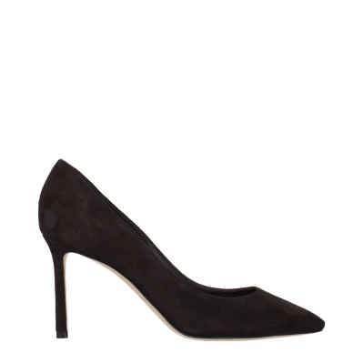 Brown Leather High Heel Pumps