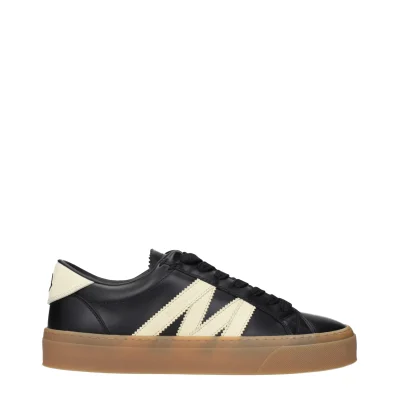 Black Leather Low Tops