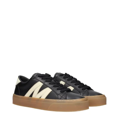 Black Leather Low Tops