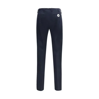 Blue Cotton Chino Pants