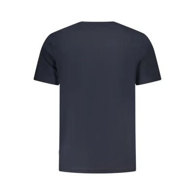Blue Cotton Men T-Shirt