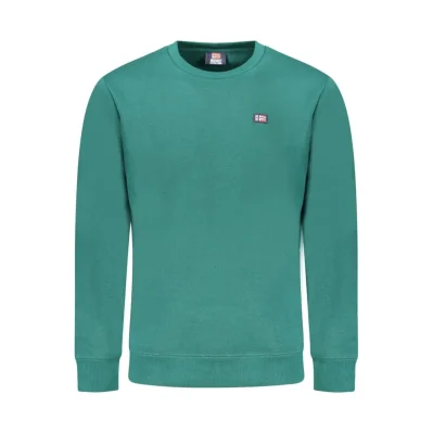 Green Cotton Mens Sweater