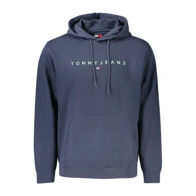 Blue Cotton Men Sweater