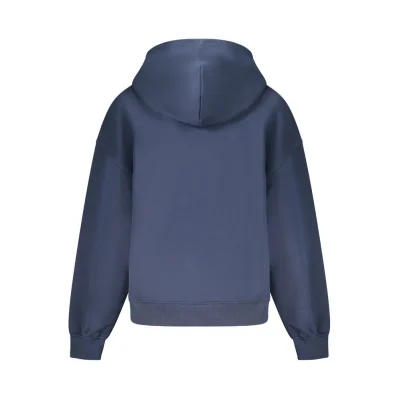 Blue Cotton Women Sweater