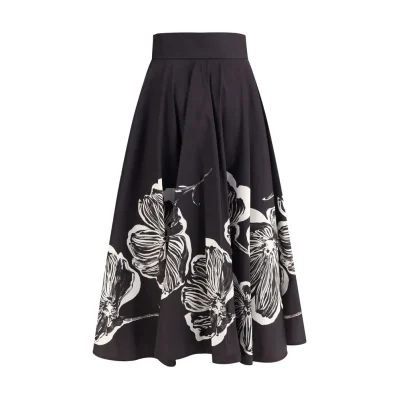 Midi Skirt with floral print