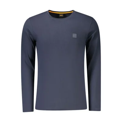 Blue Cotton Men T-Shirt