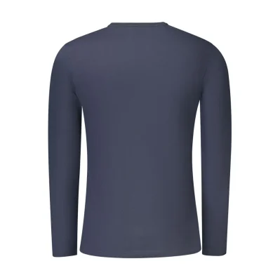 Blue Cotton Men T-Shirt
