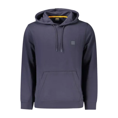 Blue Cotton Men Sweater